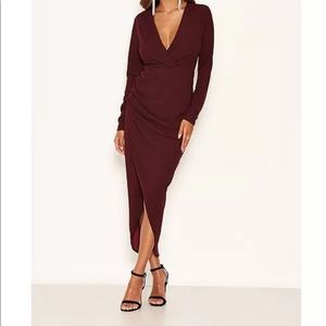 Ax Paris wrap front midi dress